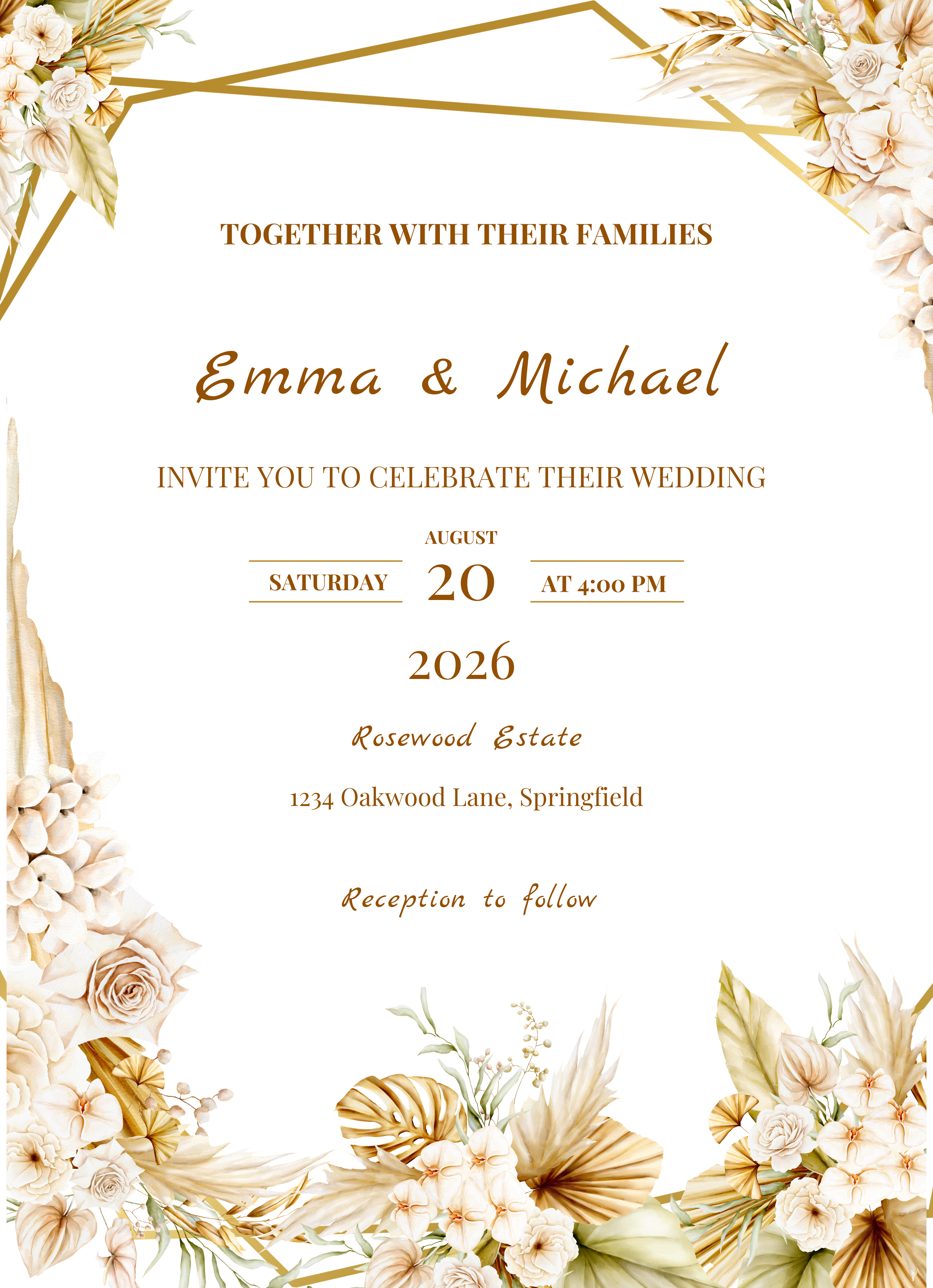 Wedding invitation