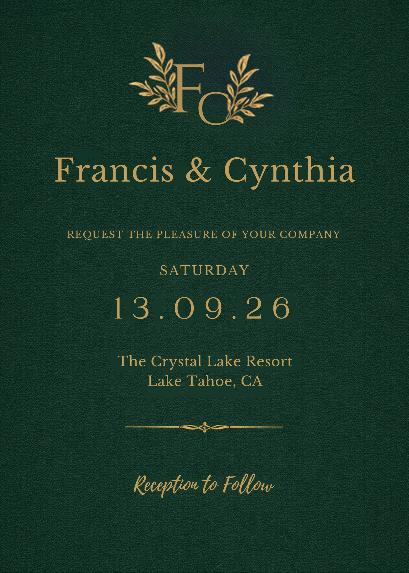 wedding invitation card