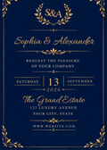 Wedding luxury invitation