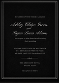 Wedding invitation